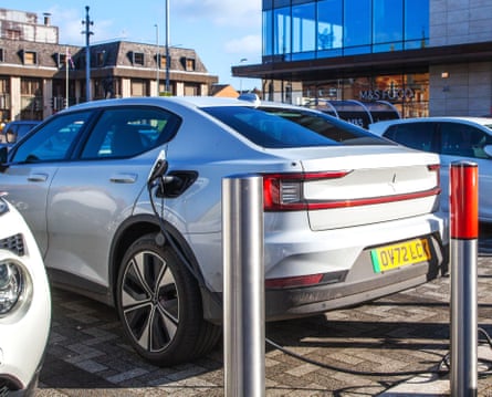 2022 Polestar 2 being charged at a car park