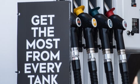 Petrol and diesel pumps at a service station in Sydney