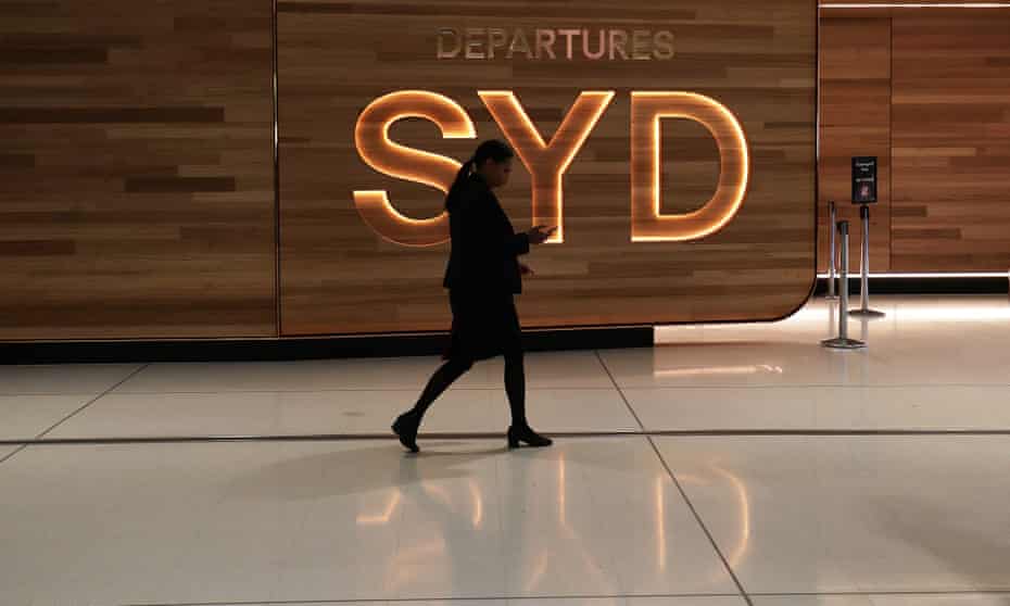 Sydney airport departures