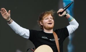 Ed Sheeran, named songwriter of the year at the Ivor Novello awards.