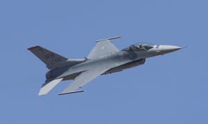 A US F-16 fighter aircraft