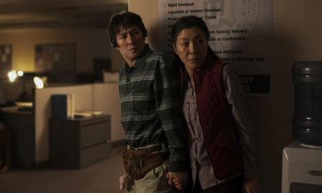 Ke Huy Quan and Michelle Yeoh in Everything Everywhere All at Once.