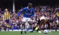 Kevin Campbell in action for Everton against Coventry in 1999.