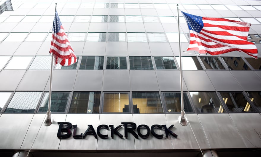 A view of the New York offices of the financial firm BlackRock in New York, 