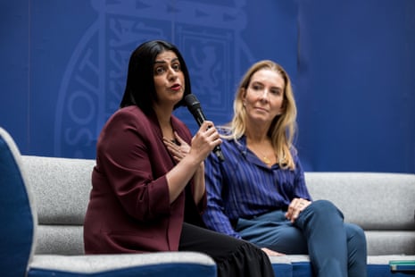 Antonia Romeo (right), permanent secretary at the Home Office, with Shabana Mahmood, the home secretary, at a Home Office event last year.