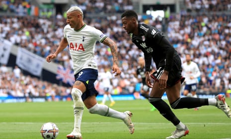 Richarlison, one of Spurs’ summer signings, in action against Fulham