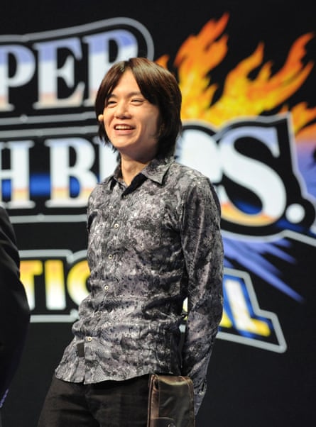 ‘This is a game that lends itself to creating community’ … Sakurai at a Super Smash Bros invitational tournament at the E3 conference in LA.