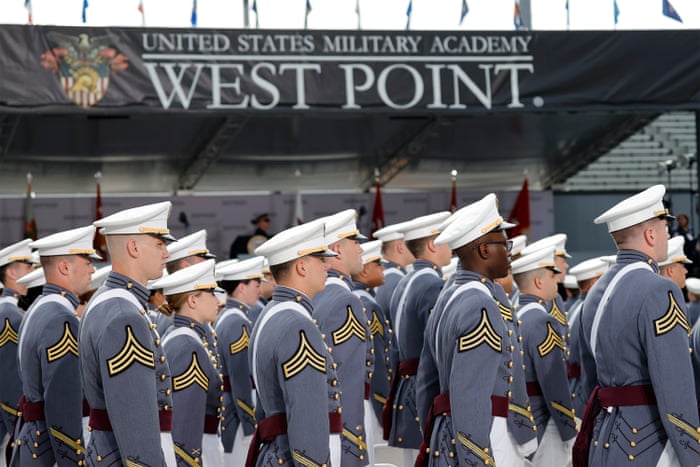 Military recruits at West Point.