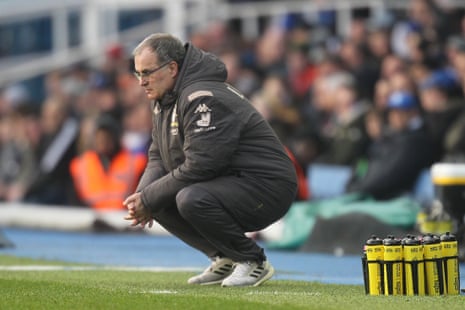 Leeds United's Marcelo Bielsa during the Sky Bet Championship match between Birmingham City and Leeds United at St Andrew's Trillion Trophy Stadium on December 29, 2019 in Birmingham, England.