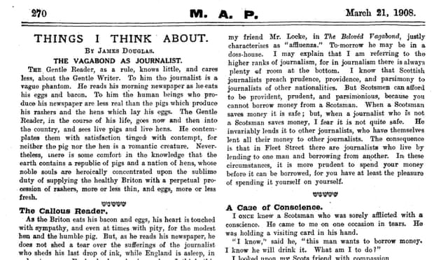A reference to ‘affluenza’ in a 1908 MAP article by James Douglas.