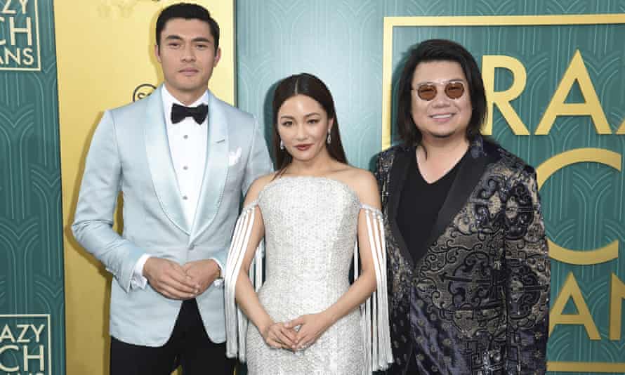 Henry Golding, Constance Wu and Kevin KwanHenry Golding at the premiere of Crazy Rich Asians.