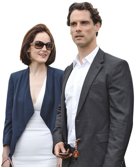 Actor Michelle Dockery with her late fiance John Dineen