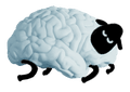 sheep made of brain