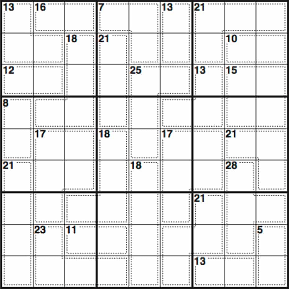 sudoku killer 538 life and style the guardian