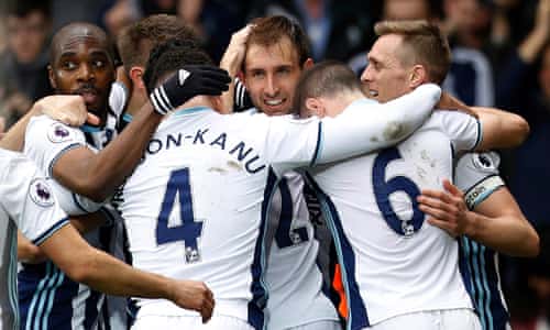 West Brom's Craig Dawson soars to give Arsenal a fresh low