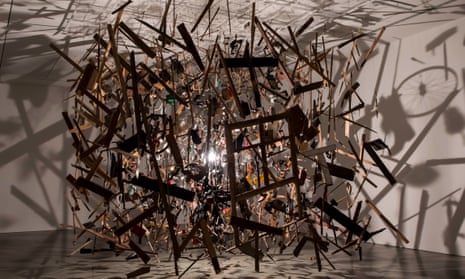 Cold Dark Matter: An Exploded View by Cornelia Parker (1991).