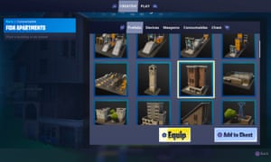 Un système de menu simple vous donne accès à une gamme de bâtiments préfabriqués ainsi qu'à des ensembles de construction miniatures