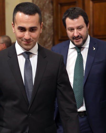 Luigi Di Maio and Matteo Salvini, Italy’s two current deputy prime ministers.