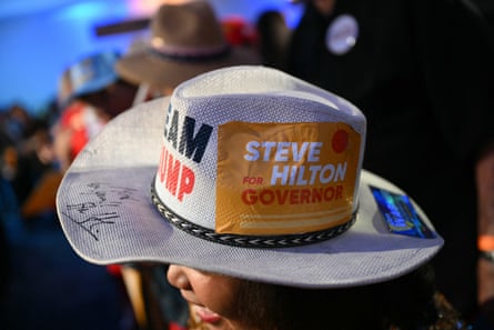 Supporters of Steve Hilton at his election night event in Huntington Beach, California, on 2 June.