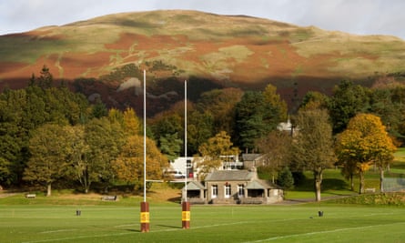 A bucolic view of the sports grounds at Sedbergh.