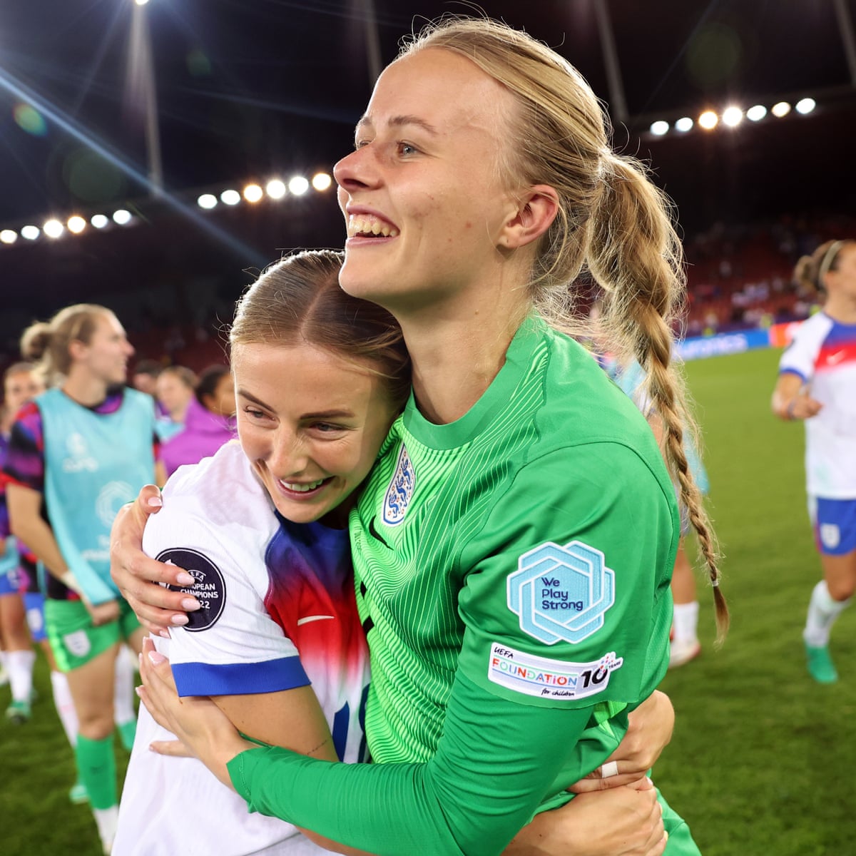 Kelly and Hampton lined up for MBEs after starring in Lionesses' Euro 2025 victory | Women's Euro 2025 | The Guardian