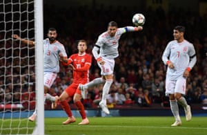 An unmarked Sergio Ramos heads in the second.