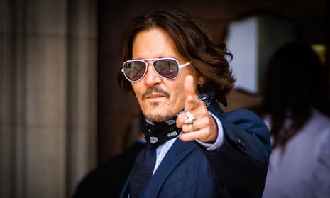 Johnny Depp arriving at the Royal Courts of Justice in July.