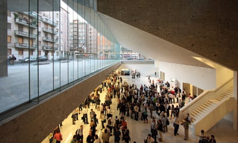 Grafton Architects’ ‘freespace undercroft’ at the Universita Luigi Bocconi in Milan.