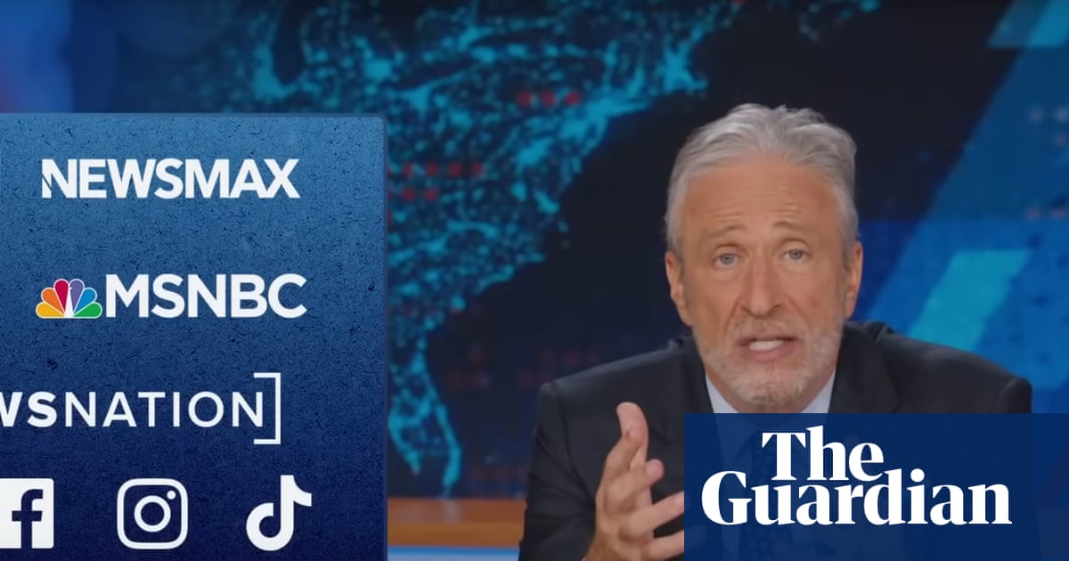 Jon Stewart on US violence: ‘These mass shootings don’t fit neatly into our left-right paradigm’