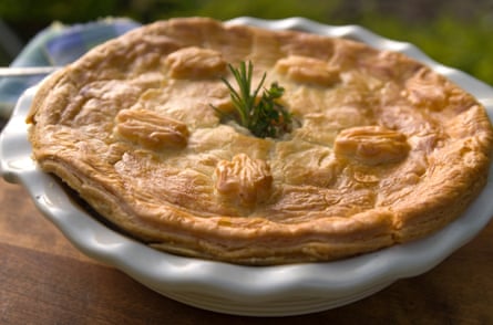 Ham hock congee pie.