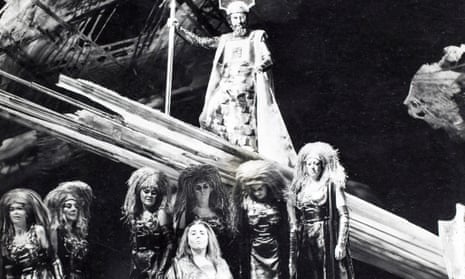 Norman Bailey as Wotan and Rita Hunter as Brünnhilde in Wagner’s Ring cycle, conducted by Reginald Goodall for Sadler’s Wells Opera, London, a production staged 1970-73.