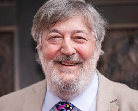 Stephen Fry poses for photographers upon arrival at the National Portrait Gallery Re-Opening on Tuesday, June 20, 2023 in London. (Vianney Le Caer/Invision/AP)