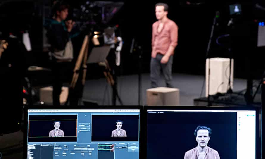 Pandemic premiere … Andrew Scott rehearses for the livestreamed Three Kings.