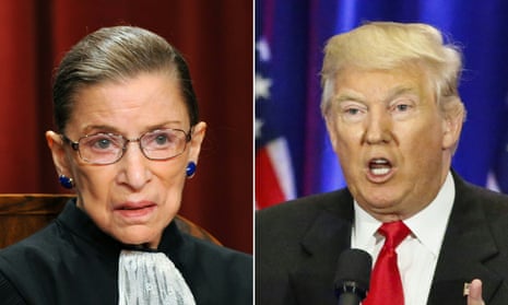 Ruth Bader Ginsburg openly criticized the presumptive Republican nominee this week, then doubled down on her comments.