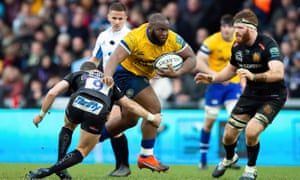 Bath’s Beno Obano in action against Exeter
