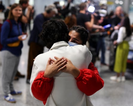 A group of Afghan nationals arrive in Germany from Pakistan