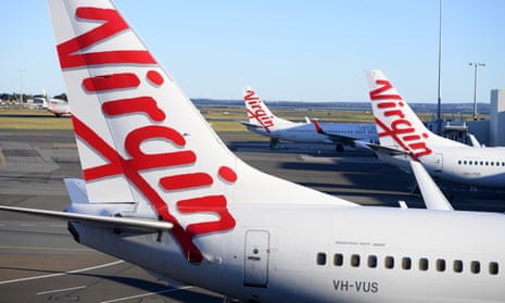 File photo of Virgin Australia aircraft at Sydney airport