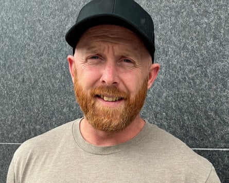 Trevor McMahon in a T-shirt inscribed with the words ‘wild at heart’