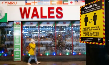 A souvenir shop in Cardiff. Fresh lockdown measures are to be imposed in Wales from Christmas Eve. 