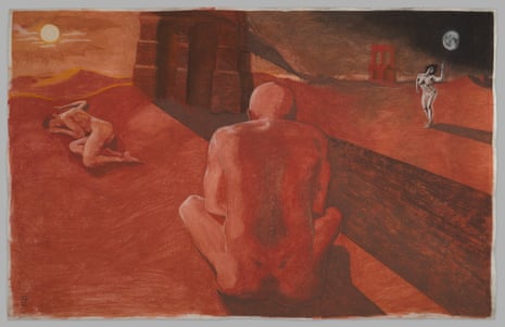 a drawing of people sitting down