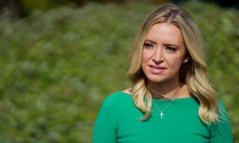 The White House press secretary, Kayleigh McEnany, apparently lived up to her internet-anointed nickname, KayLIE, on Wednesday.