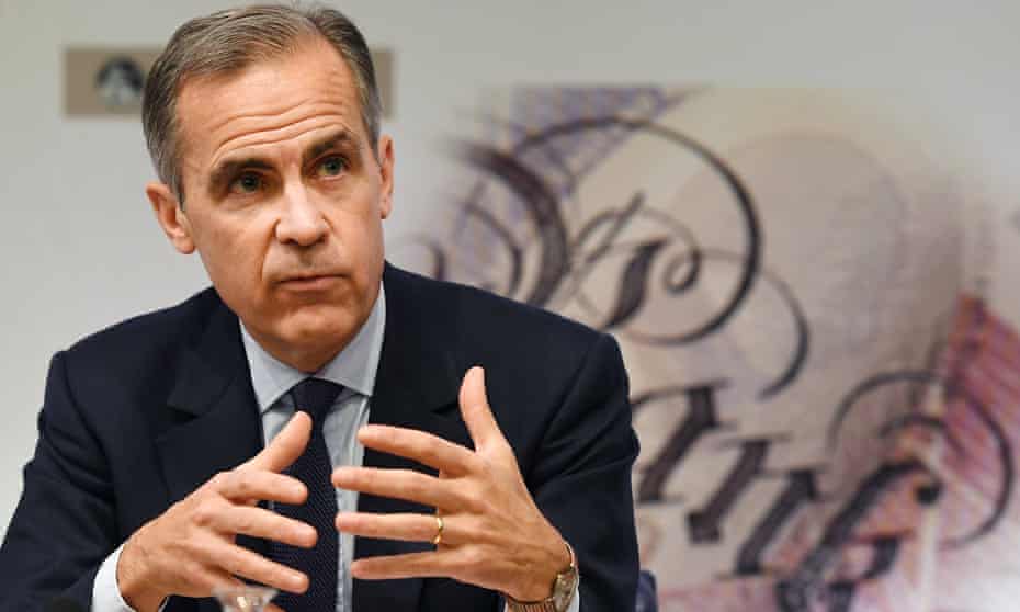 Mark Carney speaking at the Bank of England
