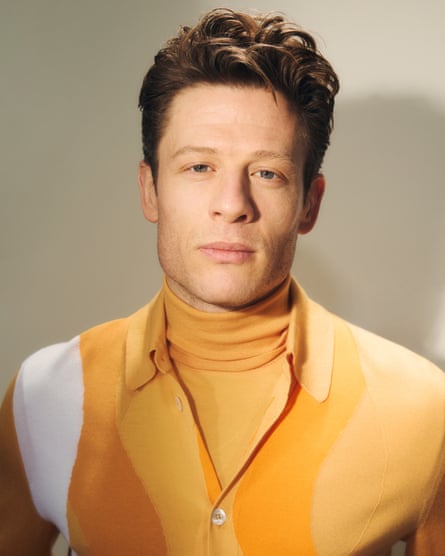 ‘I’m just winging it’: James Norton wears rollneck and cardigan, both by hermes.com.