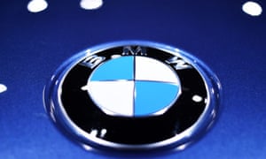 BMW logo on a car