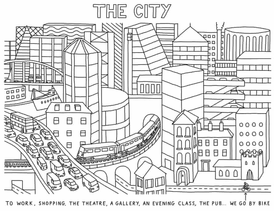 A Cyclist S Guide To Biking The City A Cartoon Cities The Guardian