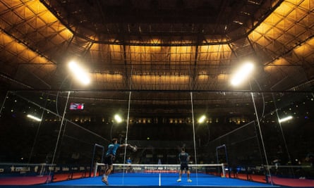 Argentinian and Spanish players in action at a tournament in Barcelona