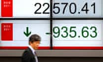 FTSE 100 falls in second day of global turbulence