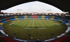 The Jawaharlal Nehru international stadium in Kochi.