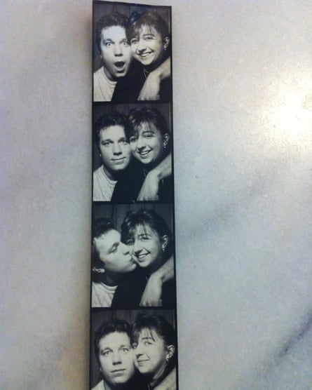 Strip of photos of Jackie and Johnny