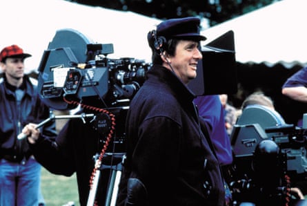 Director Mike Newell during the shoot for Four Weddings and a Funeral.